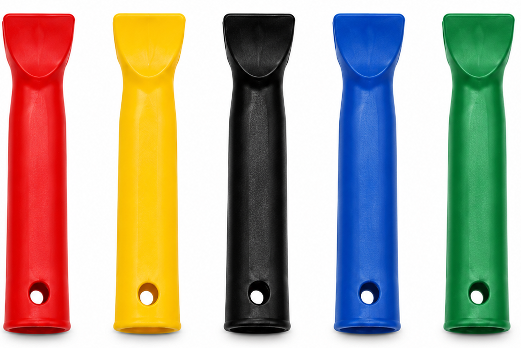 Paint roller grips and handles